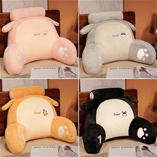 榻榻米大靠背床头软包靠垫儿童床靠宿舍看书靠枕腰枕床上护腰枕头