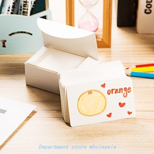 Blank White Cardboard paper Message Card Business Cards Word