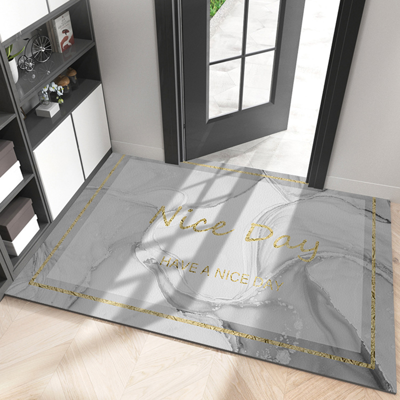 入户门地垫进门玄关门口地毯皮革门垫防滑吸水脚垫脚踏垫子可裁剪