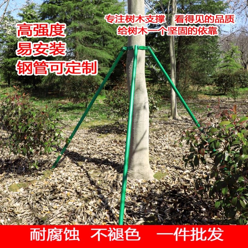 树木支撑架立柱镀锌钢管支伸缩杆金属园林绿化固定器稳定市政园艺