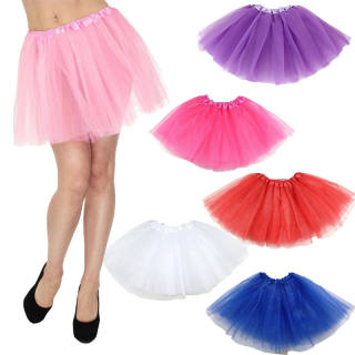 新品Fashion Women Ladies Girls Tulle Tutu Mini Organza 3 lay