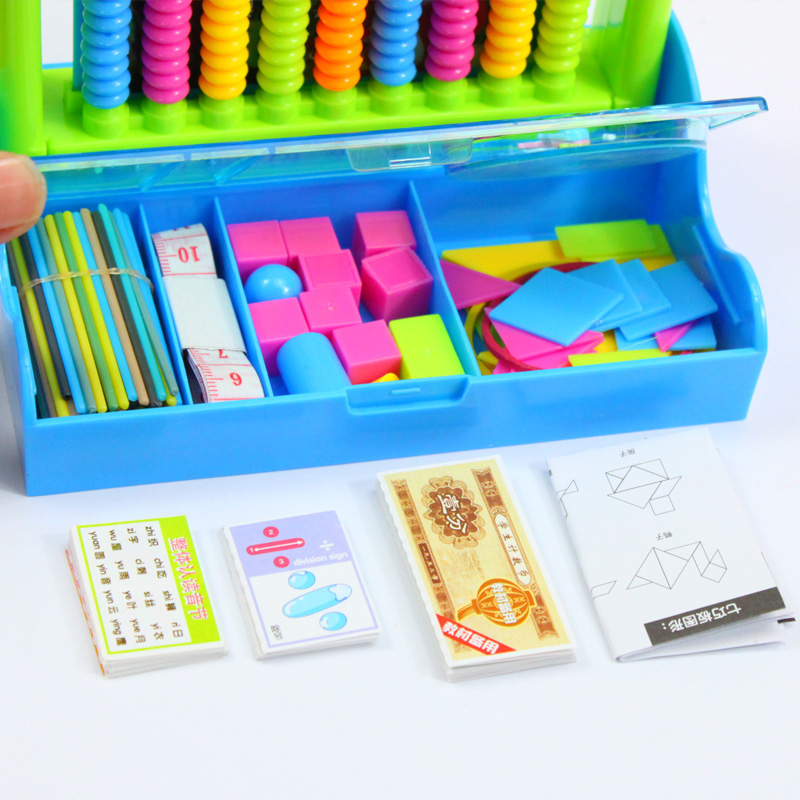 小学生数学学具计数器学具盒一年级九行二合一多功能计算算术架