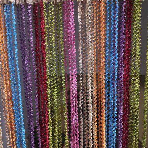 极速螺纹螺旋成品线帘 商场橱窗客厅加粗装饰流苏隔断窗窗帘婚礼