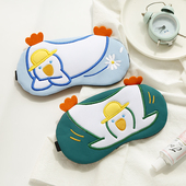 新品 创意可爱睡眠眼罩遮光透气缓解眼疲I劳去黑眼圈学生护眼袋热