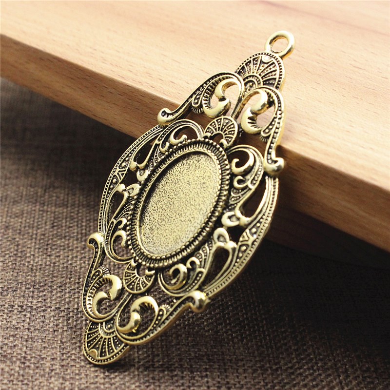 网红Fit 18x25mm Oval cabochons Vintage Glass cameos Frame S