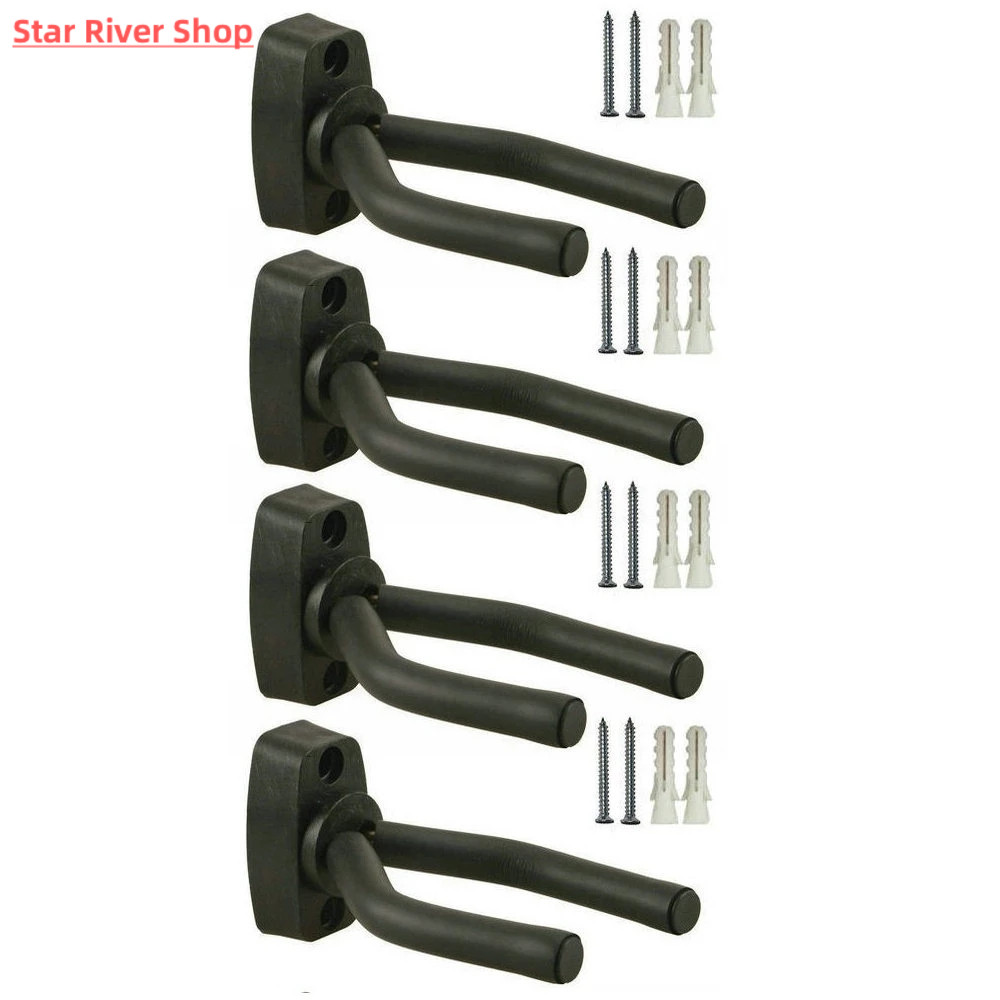 网红4Pcs Guitar Holder Wall Mount Hook for Electric Acoustic