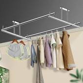 极速顶装 晾衣架不锈钢阳台晾J衣杆基座吊杆吊座阳光房 支架固定式