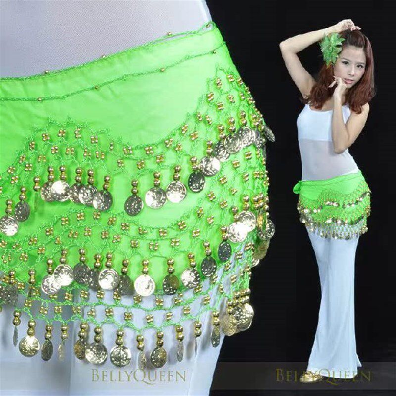 新品肚皮舞腰链腰巾腰带加长臂巾印度舞演出服练功R新款雪纺158币