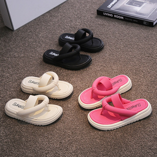 新品儿童人字拖2026夏季新款时尚拖鞋男童女童软T底洋气外穿凉拖