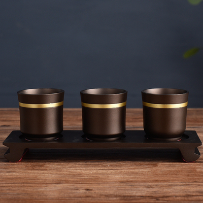 新品纯铜供水杯供佛杯家用佛堂供奉F仙家财神敬水杯酒杯贡杯圣水