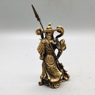 新品 饰摆件开业礼品 铜关公摆件武财p神家居供奉客厅办公室装