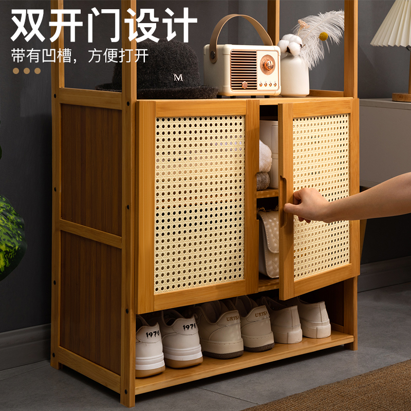 极速挂衣架落地衣帽架卧室简易衣柜挂F衣杆家用挂衣服架子置物架