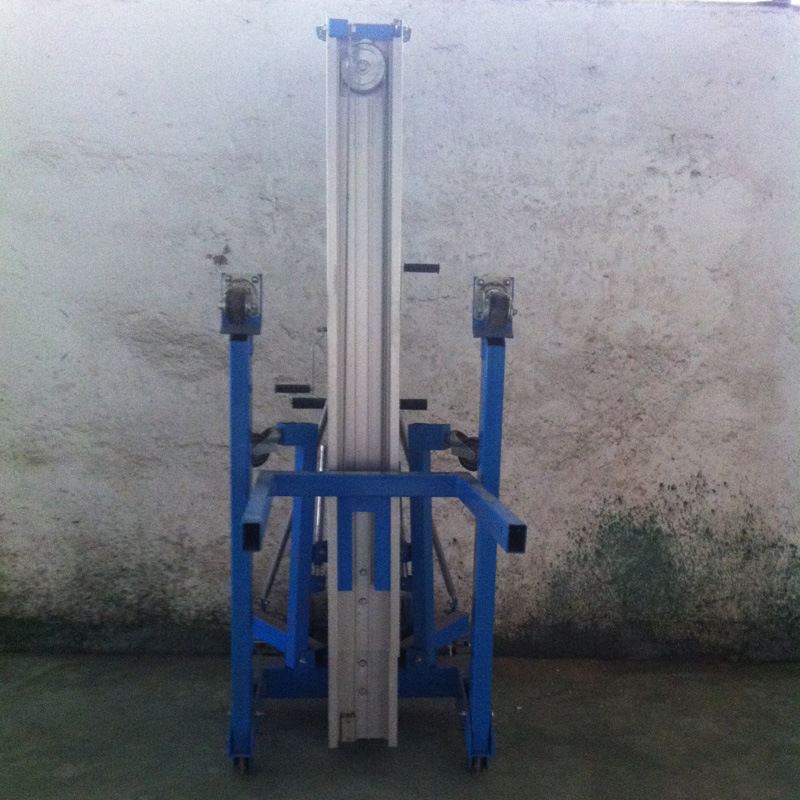 极速升高6d米10m铝合金升降机 电动液压升降平台双桅柱车载式升降