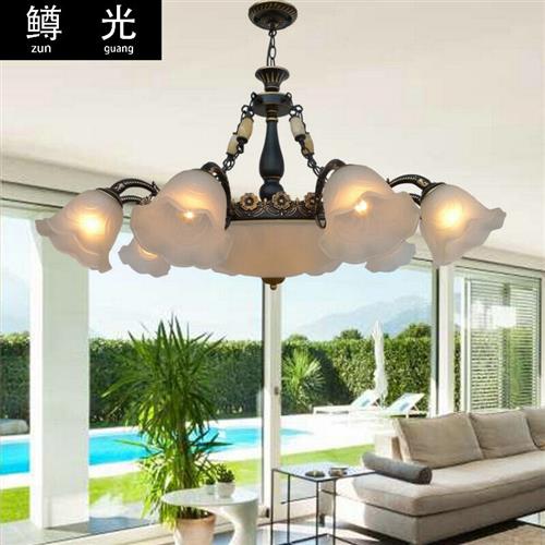 极速2022新款欧式吊灯客厅灯大气美式复古吊灯餐厅灯卧Z室现代简