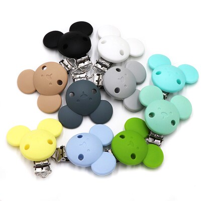 极速BOBO.BOX 1pc Silicone Beads Mouse Pacifer ClSips Accesso
