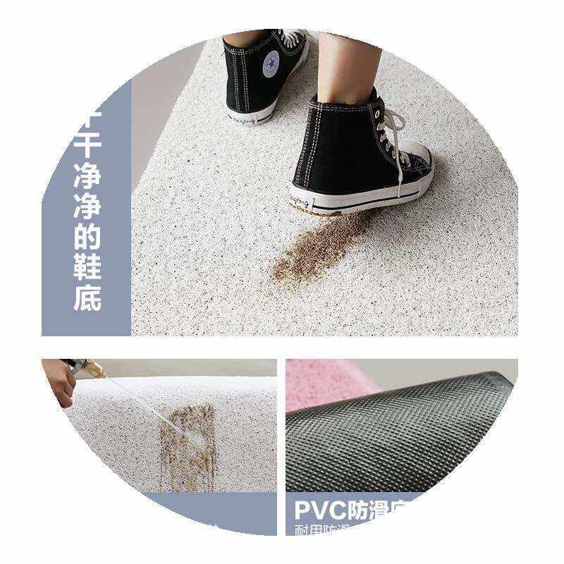 极速新中式入户门l地垫门垫喜庆门口地毯入门红色结婚脚垫进门家