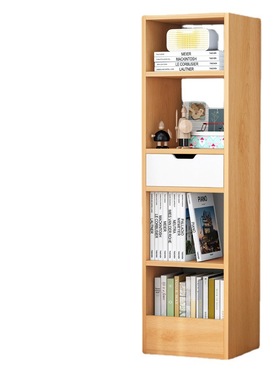 极速书柜简约型窄缝柜子收纳柜收纳柜展示柜家用带门X组合柜书架