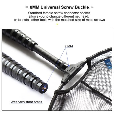 极速1.8-3.45m High Quality Carbon Fishing Net Fish LanZding