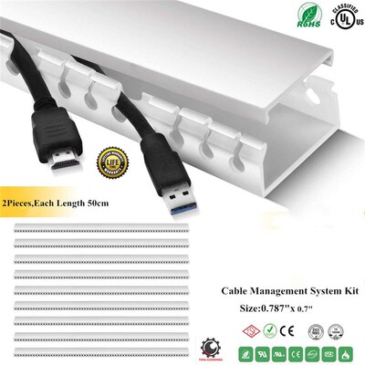 极速0.787x0.7Cable Ratceway Kit,Open Slot Wiring Raceway D