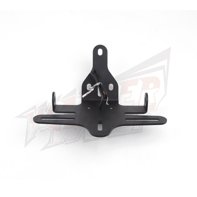 极速适用春风450SR改装短尾250SR不锈I钢后尾翼牌照架450NK短尾车