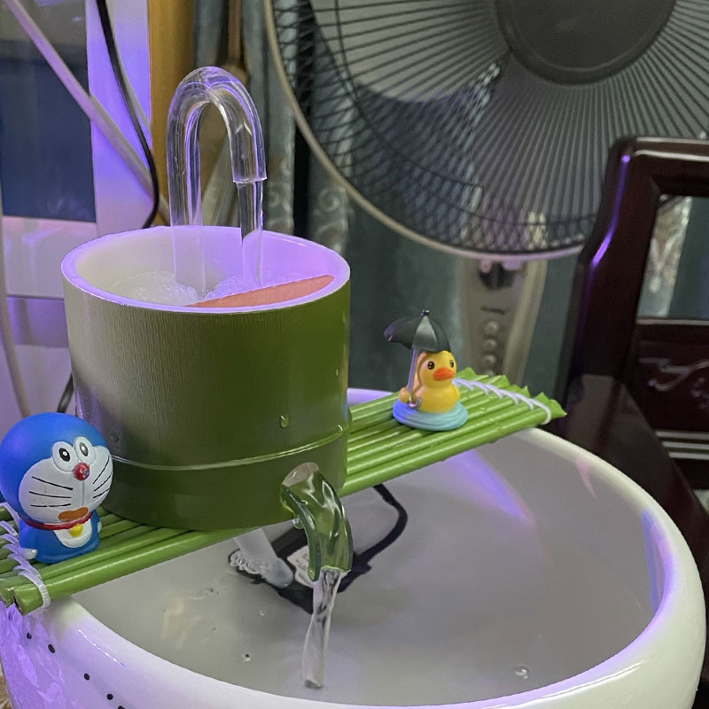 极速迷你a小鱼缸上过滤器水循环系统一体机氧气泵超静音三合一增