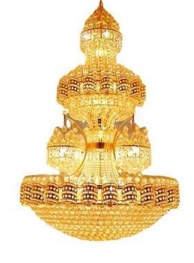 复式楼客厅吊灯具楼中楼别墅客厅大吊灯酒店工程水晶灯豪华大厅灯