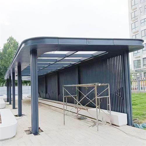 不锈钢廊架定制厂家承接大型钢结构异形长廊凉亭小区公园景观廊架