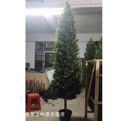 仿真松柏树高仿真塔形树松柏树婚礼布置仿真道具酒店家居仿真绿植图片