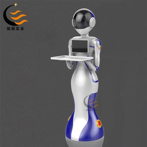 玻璃钢智能机器人壳体人工AI服务设备外壳FRP酒店餐厅仿生送餐机
