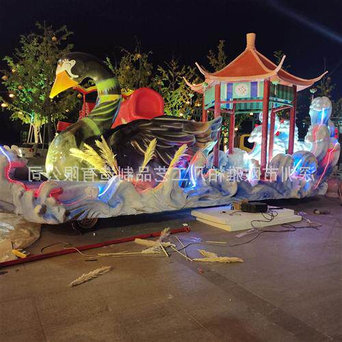 花车彩车巡游花车夜景透光造型主题彩车大型文旅巡游花车