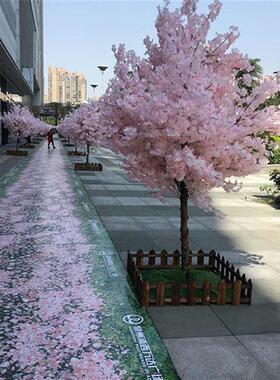 仿真樱花树盆景出售会展广场仿真大树道路景观装饰加密仿真花树