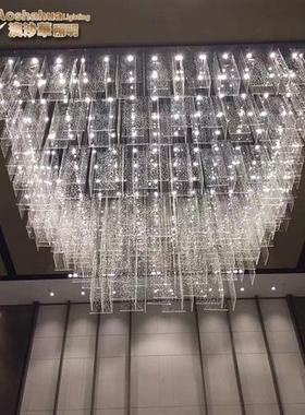 售楼部沙盘酒店大堂宴会厅创意亚克力导光板工程灯橱窗展示水晶灯