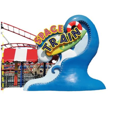 景区玻璃钢门头公园主题玻璃钢雕塑GRC门头雕塑游乐园卡通大门