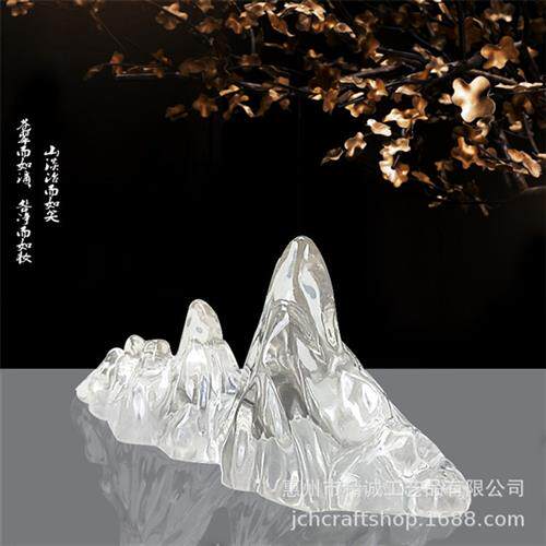 透明树脂摆件中式酒店展厅大型雕塑室内家居装饰落地创意雕塑