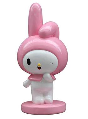 卡通兔子美乐蒂户外大型商场童装店铺美陈装饰品大摆件玻璃钢雕塑