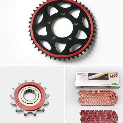 极速适用贝纳利金鹏TRK502 502X静音改装O牙盘链轮征和油封链条三