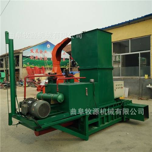 极速全自动蒜皮打包机 卧式吸通风机上料蒜皮O压块机价格 青储打