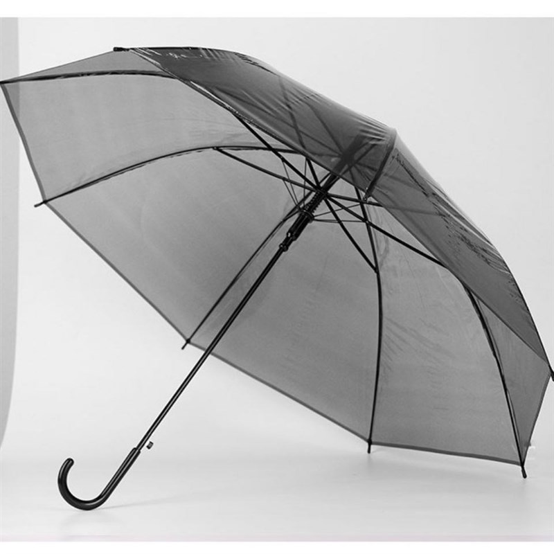 极速创意透d明雨伞黑色舞蹈表演透明长柄雨伞 男女公主伞直骨透明