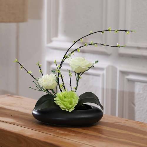 极速冰箱顶上面j的摆件插仿真装饰放酒柜品空调话轻奢大花瓶干束