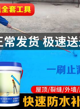 极速K11防水涂料m化妆室屋顶厨房阳台室内材料内外墙蓝色补漏js防