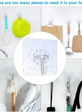 极速Adhesive Hooks Wall Hooksy Heavy Duty 20 PCS Heavy Duty