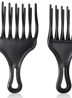 极速2 Pieces Hair Pickr Afro Comb Double Fist Pick Large and