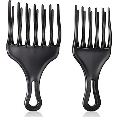 极速2 Pieces Hair Pickr Afro Comb Double Fist Pick Large and