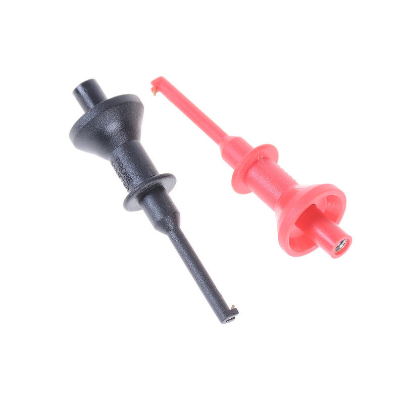 极速2pcs Test Hook Clip Multimeters Test Lead ExtensXion Hoo