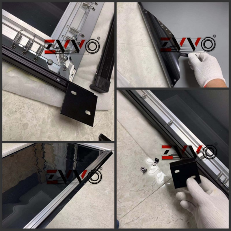 极速新品ZVVO 1j00 120寸投影幕布黑栅抗光幕布T窄边画框幕布投影