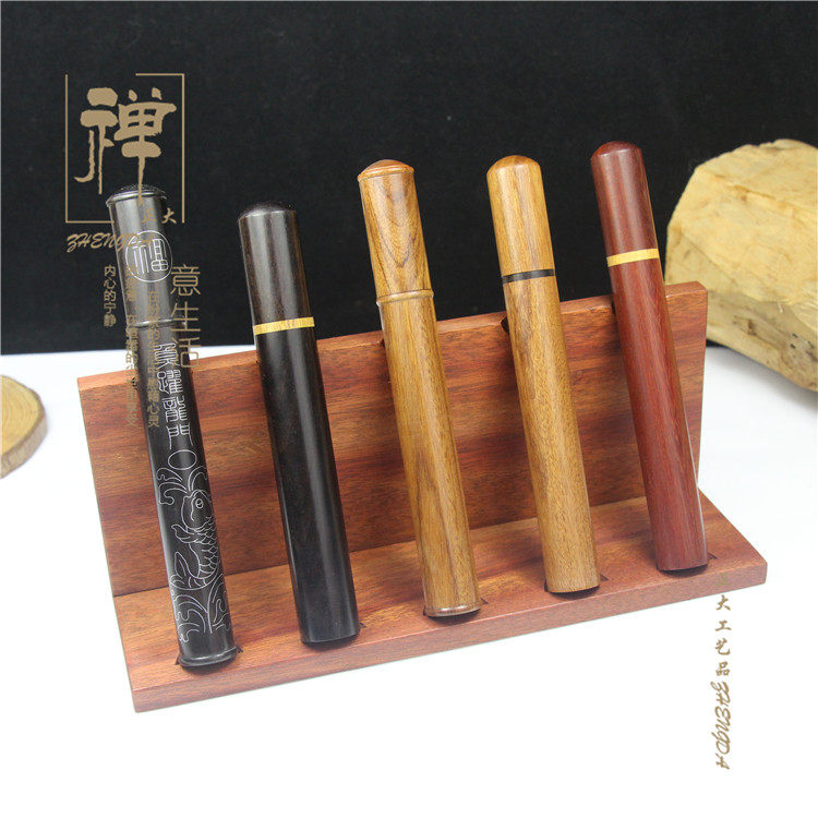 极速正大 优质h巴西红檀木联排香筒架 短款香筒展示架 排列架 陈