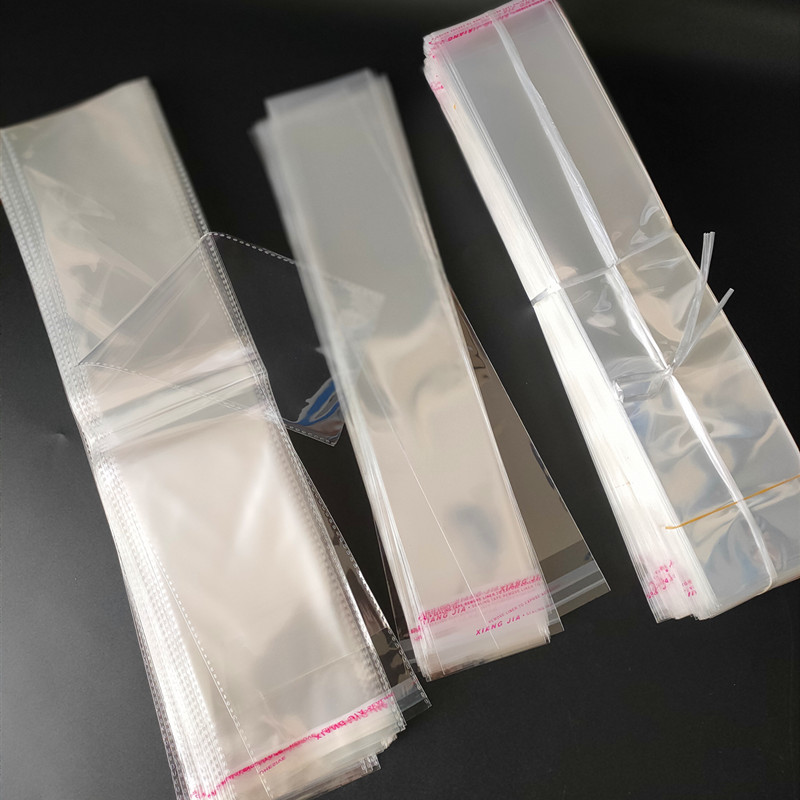 极速opp细长袋不干胶自封袋7*50D透明长条袋佛香包装袋粉条打包袋