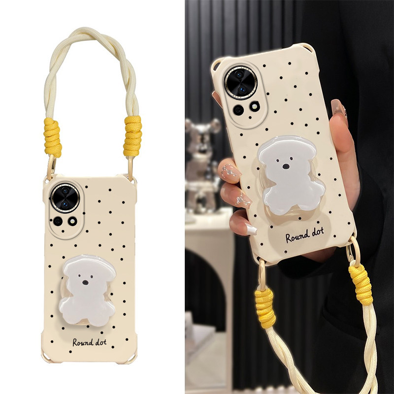 华为nova系列斑点狗狗支架手机壳