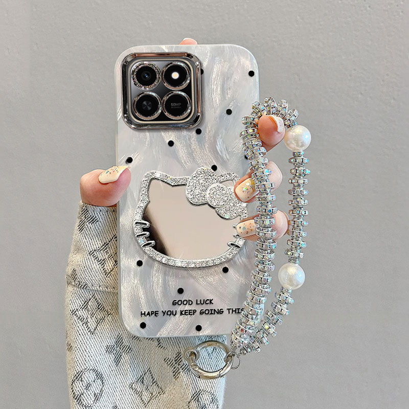 适用荣耀Play系列波点KT猫手机壳