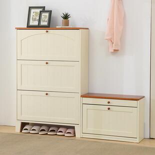 翻斗式鞋柜实木家用超薄款轻奢高级感小户型玄关入户进门口外鞋柜